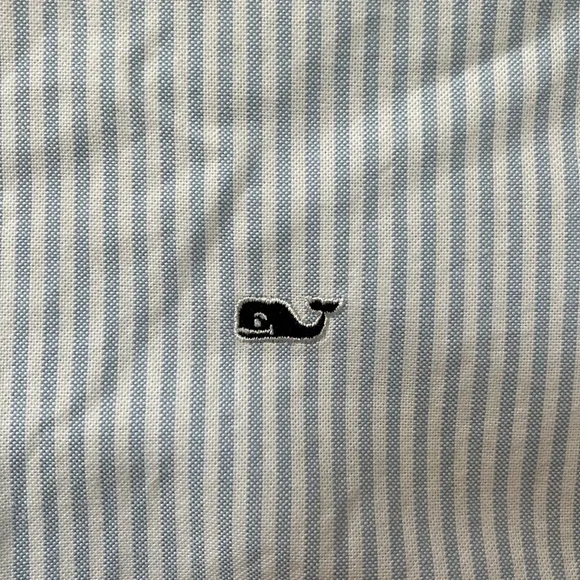 Vineyard Vines NWOT Youth Boys S (8-10) Navy/White stripe Oxford - Picture 3 of 5